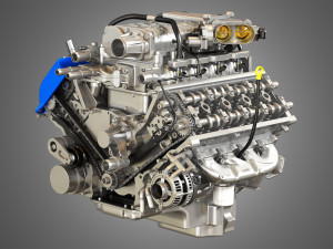 2013 svt mustang shelby gt500 engine Model 3D