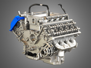 2013 svt mustang shelby gt500 engine Model 3D
