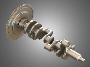 2013 svt mustang shelby gt500 engine Model 3D