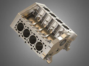 2013 svt mustang shelby gt500 engine 3D Model
