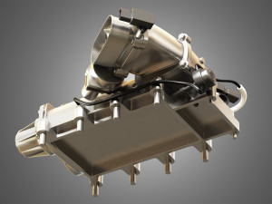 2013 svt mustang shelby gt500 engine Model 3D