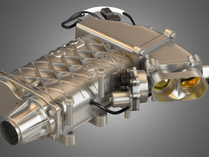 2013 svt mustang shelby gt500 engine Model 3D