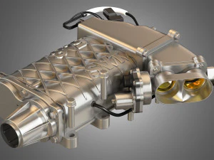 2013 svt mustang shelby gt500 engine 3D Model