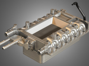 2013 svt mustang shelby gt500 engine Model 3D