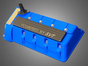 2013 svt mustang shelby gt500 engine 3D Model
