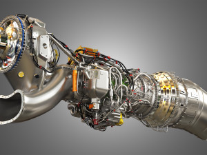 Airbus engine tp400-d6 3D 모델