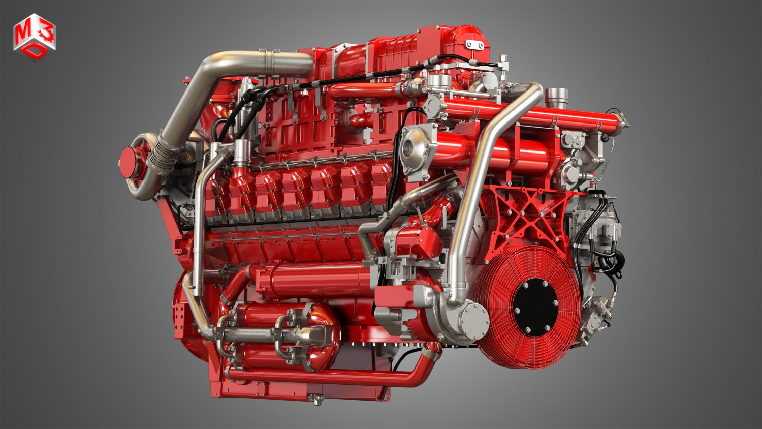 Diesel Engine - 3D Model by 3D Horse