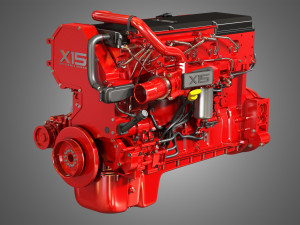 x15 truck engine - efficeiency series 3D Models