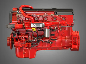 x15 truck engine - efficeiency series 3D Model
