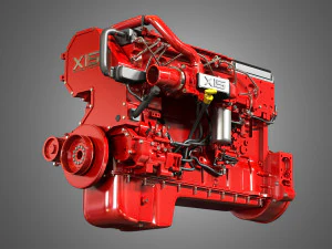 x15 truck engine - efficeiency series 3D Model
