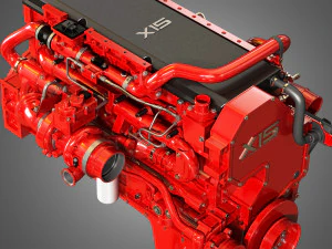 x15 truck engine - efficeiency series 3D Model