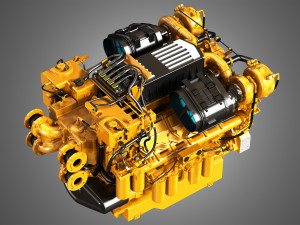 C32 acert engine 3D Model
