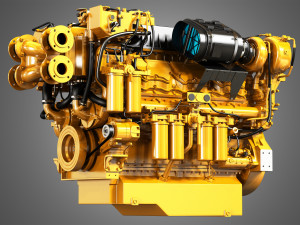 C32 acert engine 3D Model