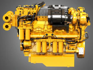 Motore C32 certificato Modello 3D