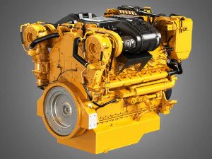 Motore C32 certificato Modello 3D