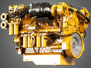 C32 acert engine 3D Model