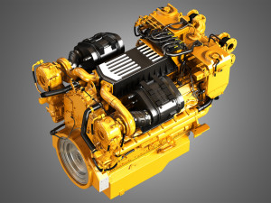 C32 acert engine 3D Model