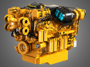 C32 acert engine 3D Model