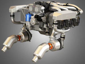 Continental io 550 engine 3D Model
