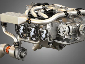 Continental io 550 engine 3D Model