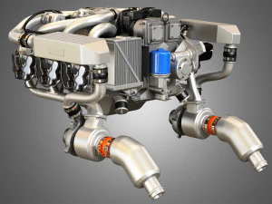 Continental io 550 engine 3D Model