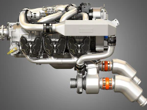 Continental io 550 engine 3D Model