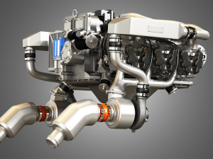Continental io 550 engine 3D Model