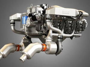 Continental io 550 engine 3D Model