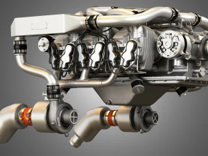 Continental io 550 engine 3D Model