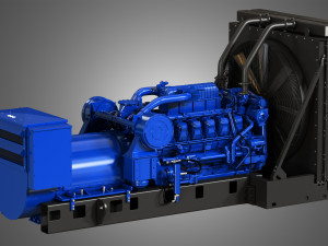 generator 3512c caterpillar engine 3D Model