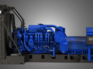 generator 3512c caterpillar engine Model 3D