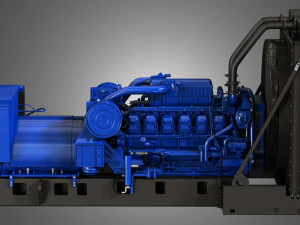 gerador 3512c motor lagarta Modelo 3D