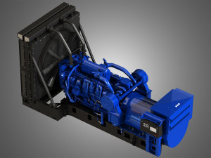 generator 3512c caterpillar engine Model 3D