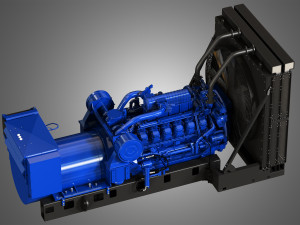 generator 3512c caterpillar engine Model 3D