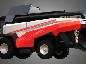 harvester combine - rostselmash 3D 모델