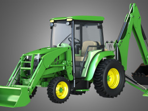 john deere tractor 3Dモデル