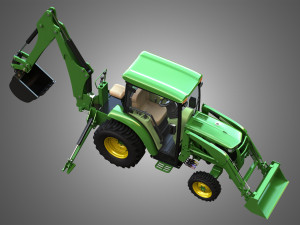 john deere tractor Modelo 3D