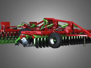 agro masz tillage machine 3D Model