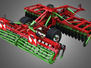 agro masz tillage machine 3D Model