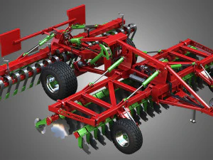 agro masz tillage machine 3D Model