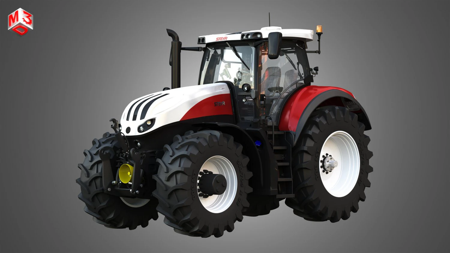 steyr tractor - terrus cvt 3D Model .c4d .max .obj .3ds .fbx .stl .blend 