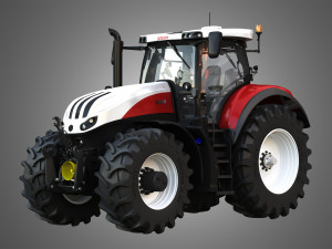 steyr tractor - terrus cvt 3D 模型