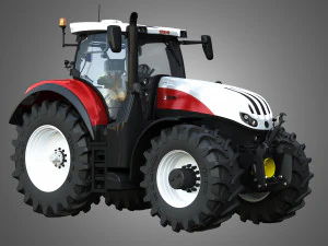 steyr tractor - terrus cvt 3D Model