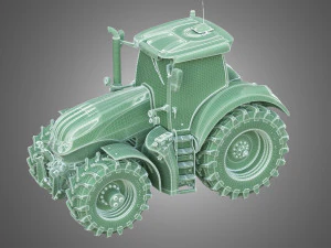steyr tractor - terrus cvt 3D Model