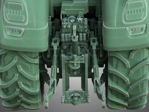 steyr tractor - terrus cvt 3D Model