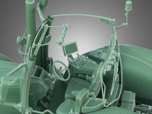 steyr tractor - terrus cvt 3D Model