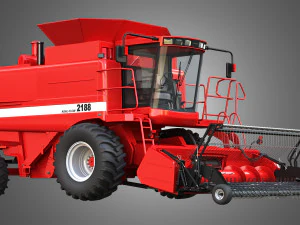 case ih 1688 combine 3D Model