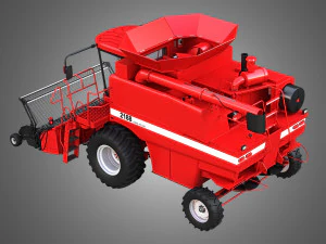 case ih 1688 combine 3D Model