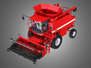 case ih 1688 combine 3D Модель