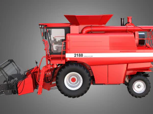 case ih 1688 combine 3D Model